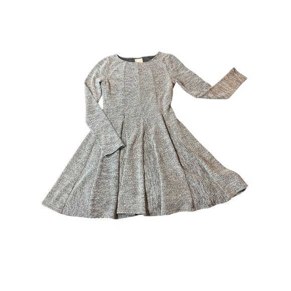 Anthropologie Dolan Piper Striped Pleated Dress Gray XS EUC - Picture 3 of 7